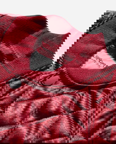 Яке бомбър Carhartt WIP Alumni Quilted Liner Jacket Бургунди | I035146 H8XX, 3