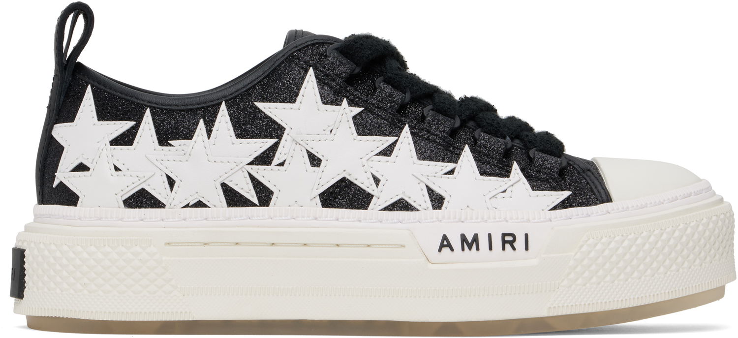 Грижа за обувките AMIRI AMIRI Glitter Stars Court Low Черно | AWFOSR1106, 0