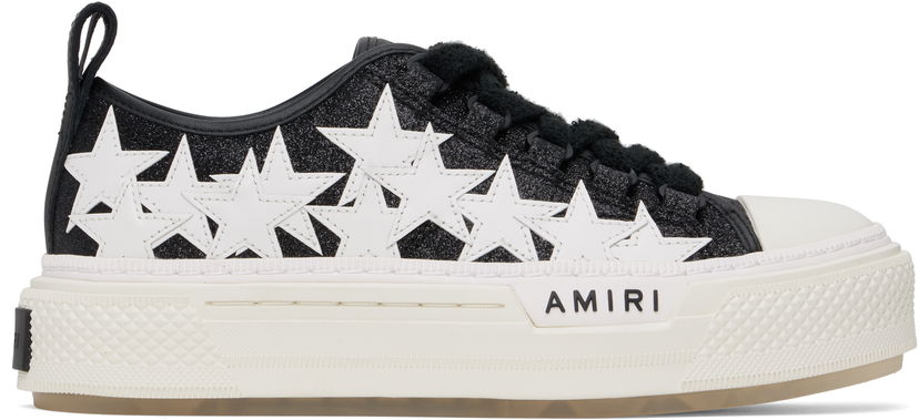 Грижа за обувките AMIRI AMIRI Glitter Stars Court Low Черно | AWFOSR1106