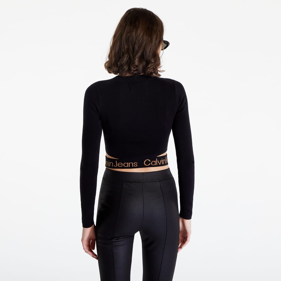 Пуловер CALVIN KLEIN Cut Out Logo Tape Jumper Черно | J20J219787 BEH, 1