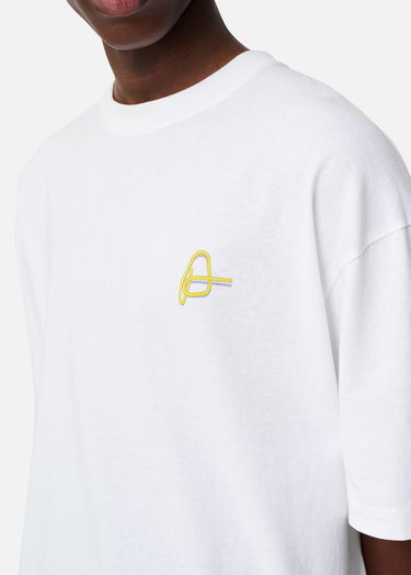 Тениска AXEL ARIGATO Paper Clip T-Shirt Бяло | A3446001, 5