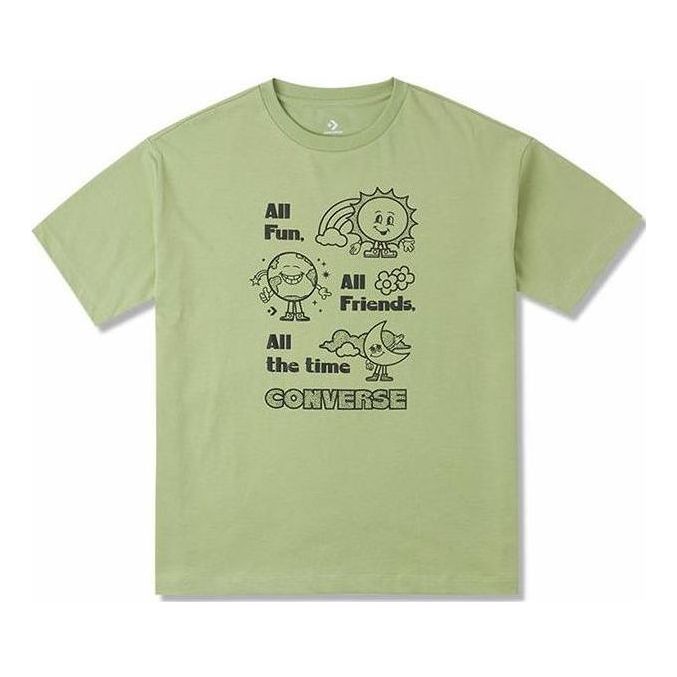 Тениска Converse Oversized Graphic T-Shirt Зелено | 10025885-A01