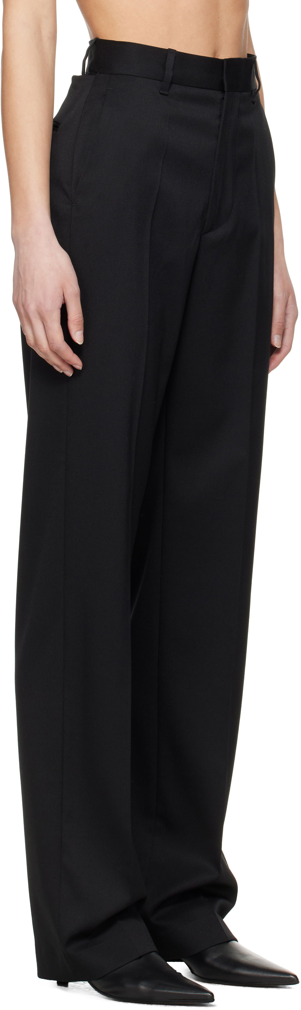 Панталони Maison Margiela MM6 Maison Margiela Tailoring Wool Blend Trousers Черно | S62KB0224 S47848, 1