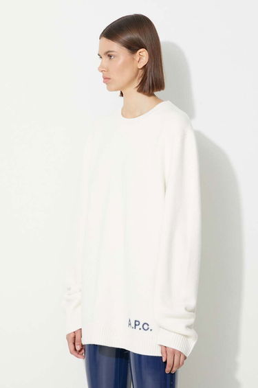 Пуловер A.P.C. Sweater Бяло | H23059, 0