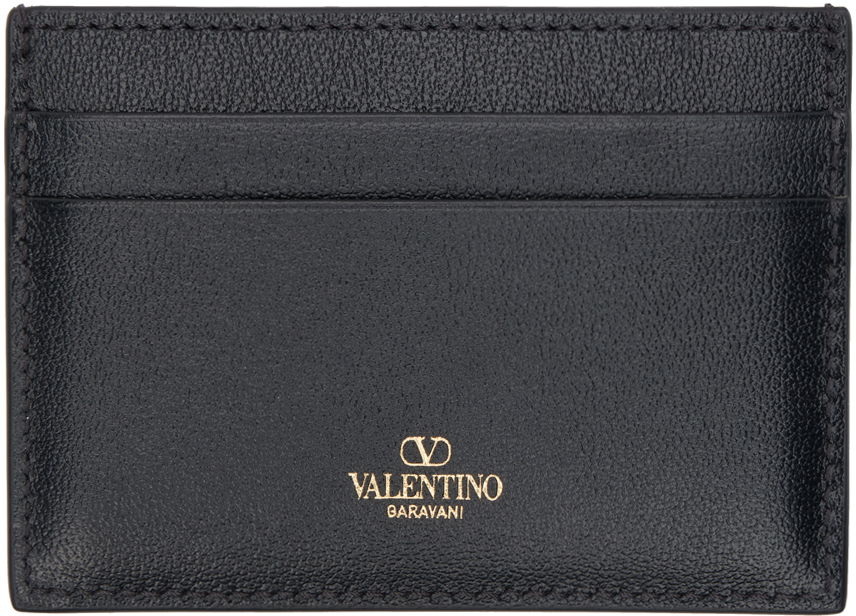 Портфейл Valentino Garavani Black 'The Bold Edition' VLogo Card Holder Черно | 5W2P0AD3MIM, 1