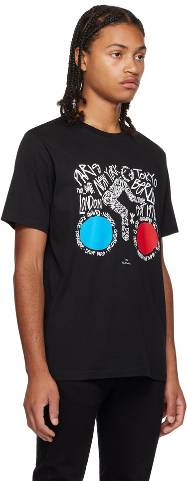 Тениска Paul Smith Paul Smith Cyclist Graphic T-Shirt Черно | M2R-011R-LP4055-79, 1