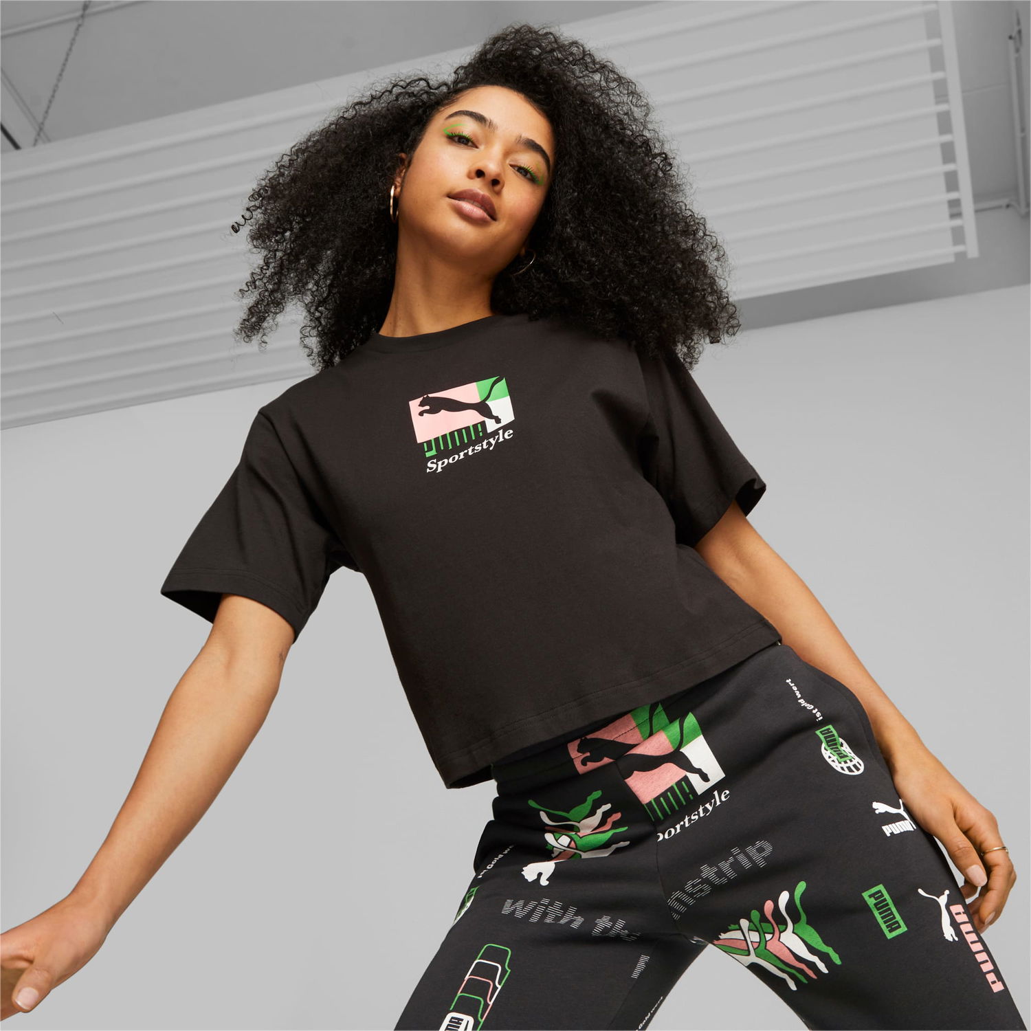 Тениска Puma Classics Brand Love T-Shirt Черно | 621383_01, 1