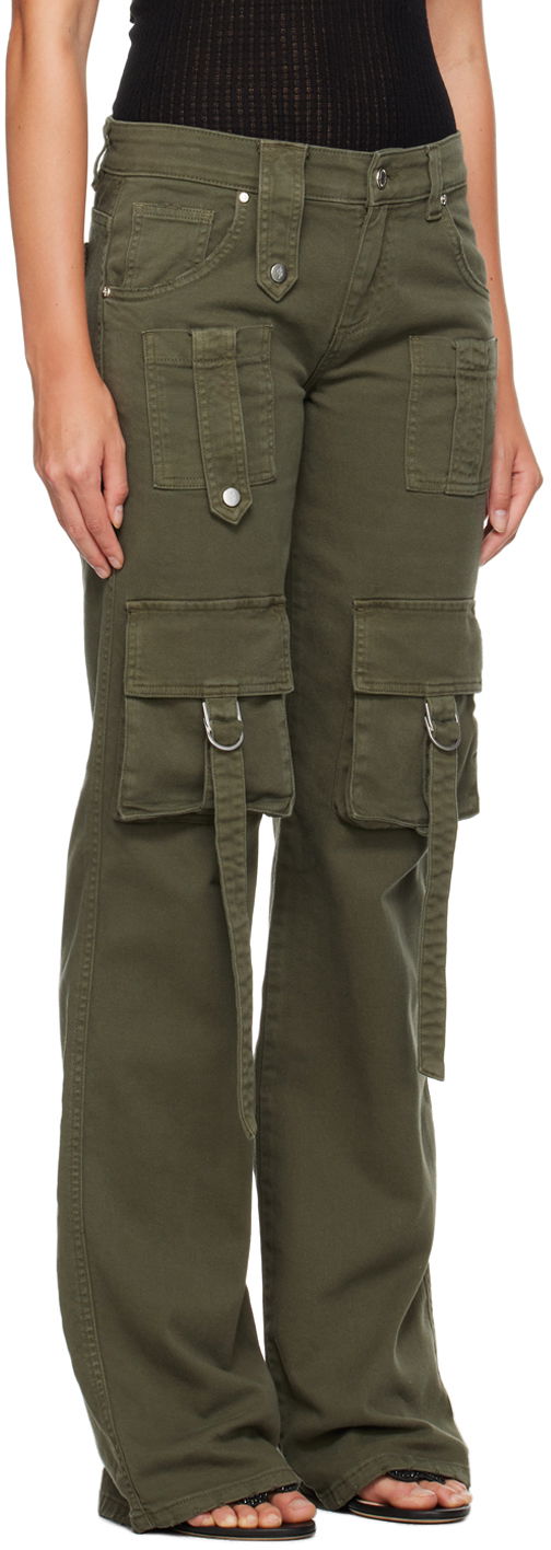 Карго панталони Blumarine Cinch Strap Cargo Pants Зелено | A322J104A, 1