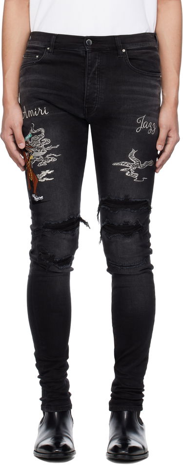 Дънки AMIRI Amiri Jazz Wolf Skinny Jeans Черно | AMDNSY1136, 0