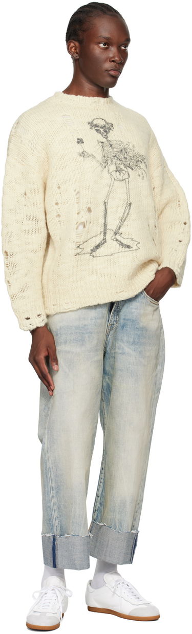 Дънки R13 R13 Cuffed X-Boyfriend Jeans Синьо | R13MD111-D218C, 3