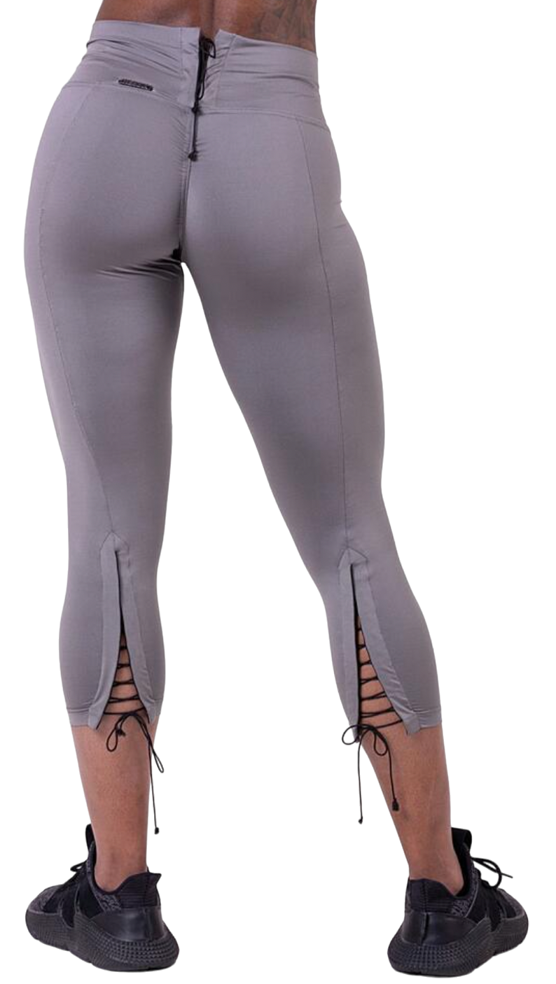 Клинове NEBBIA Nebbia Lace-up 7/8 Leggings Сиво | 66101, 1