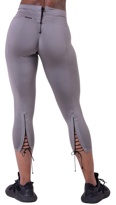 Клинове NEBBIA Nebbia Lace-up 7/8 Leggings Сиво | 66101, 1