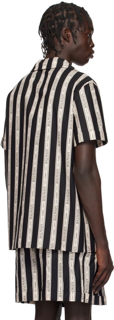 Риза Balmain Striped Shirt Черно | EH1HN065CF80, 2