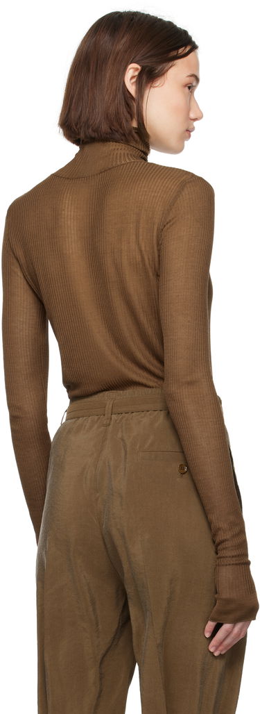 Тениска LEMAIRE Seamless Turtleneck Top Кафяво | TO1279 LK1017, 2