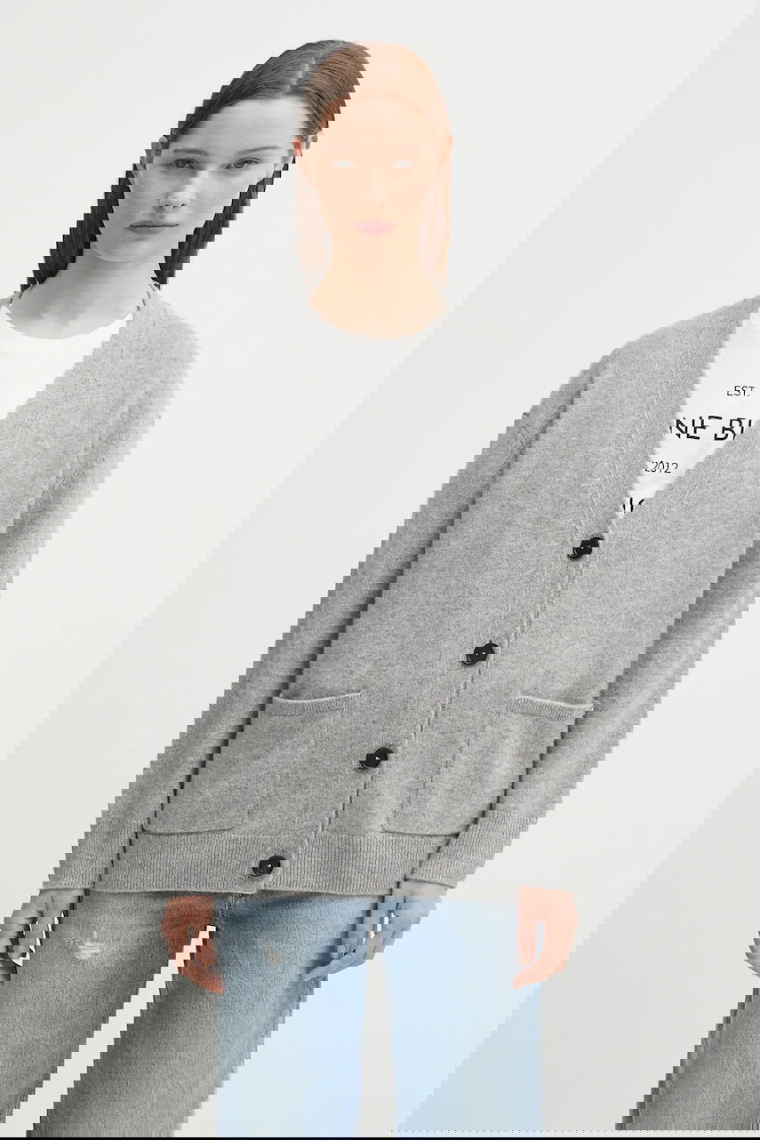 Пуловер Anine Bing Anine Bing Jackson Cashmere Cardigan Сиво | A.09.10222, 0