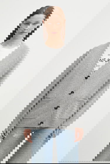 Пуловер Anine Bing Anine Bing Jackson Cashmere Cardigan Сиво | A.09.10222, 0