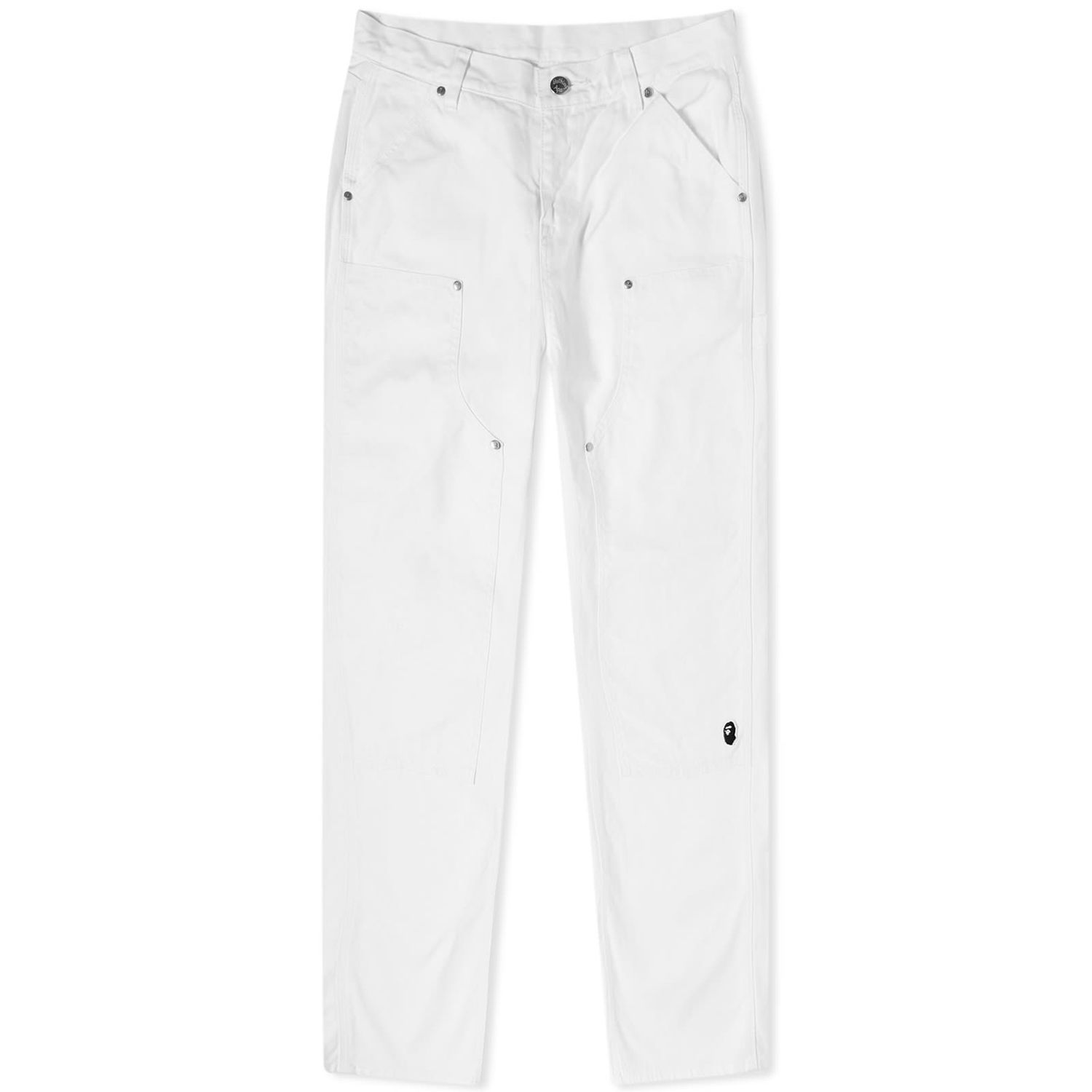 Панталони BAPE Ape Head One Point Low Waist Work Pants White Бяло | 001PTJ302001L-WHT, 0