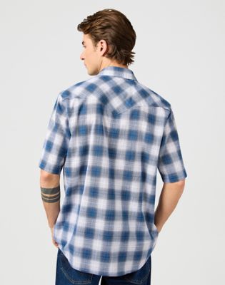 Риза Wrangler Wrangler Short Sleeve Western Shirt Синьо | 112362381:XXL, 0