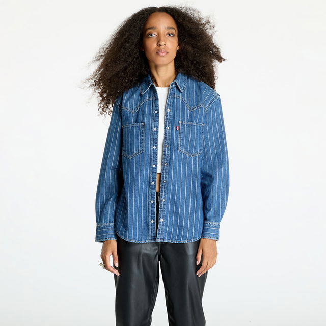 Teodora Western Shirt Blue