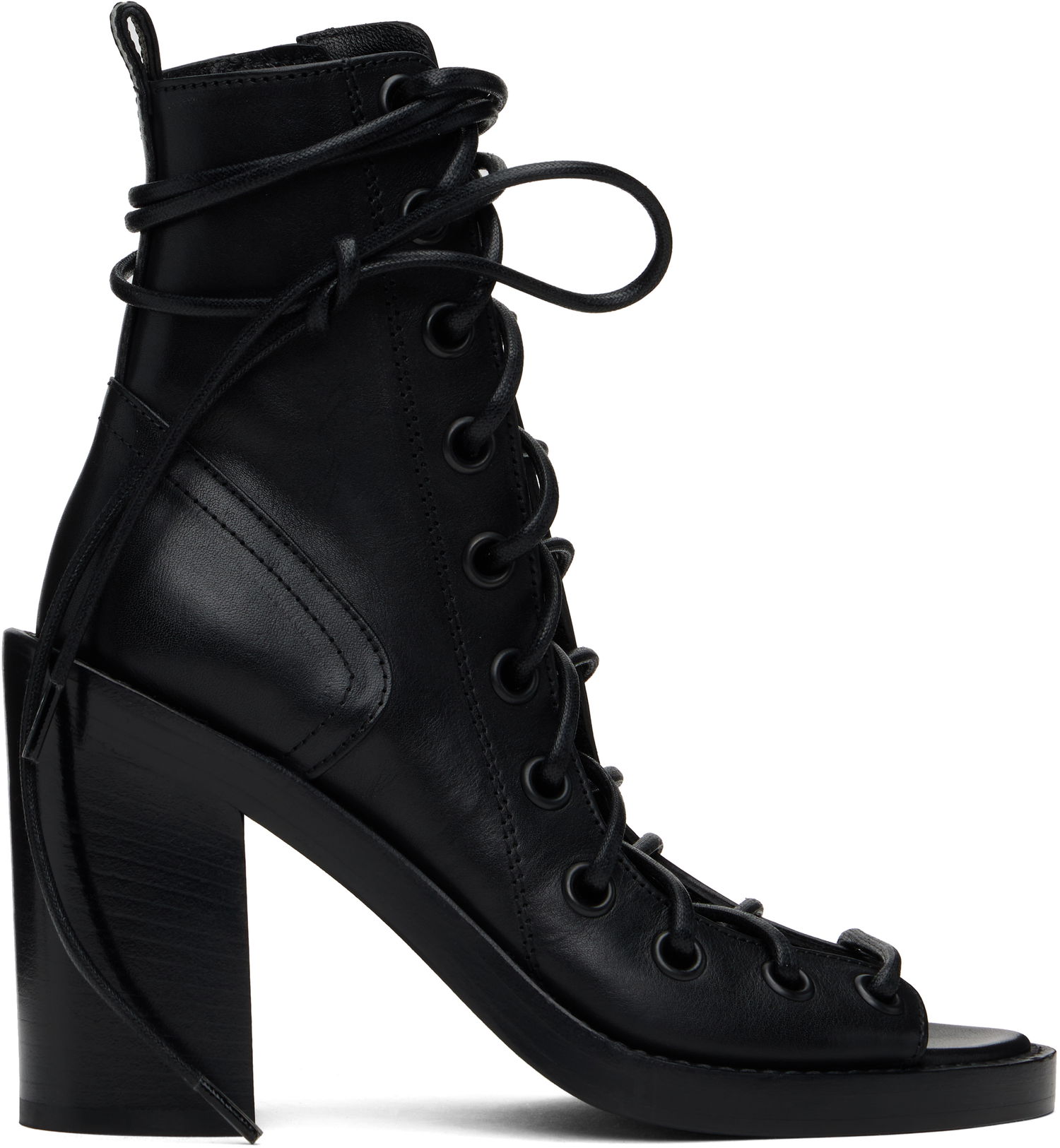 Облекло Ann Demeulemeester Ann Demeulemeester Bernardina Lace-Up Heeled Sandals Черно | CO00-W-S06-LT160-099, 0
