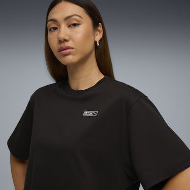 Съкратен топ Puma PUMA x ROSÉ Women's Cropped T-Shirt Черно | 633806_01, 1