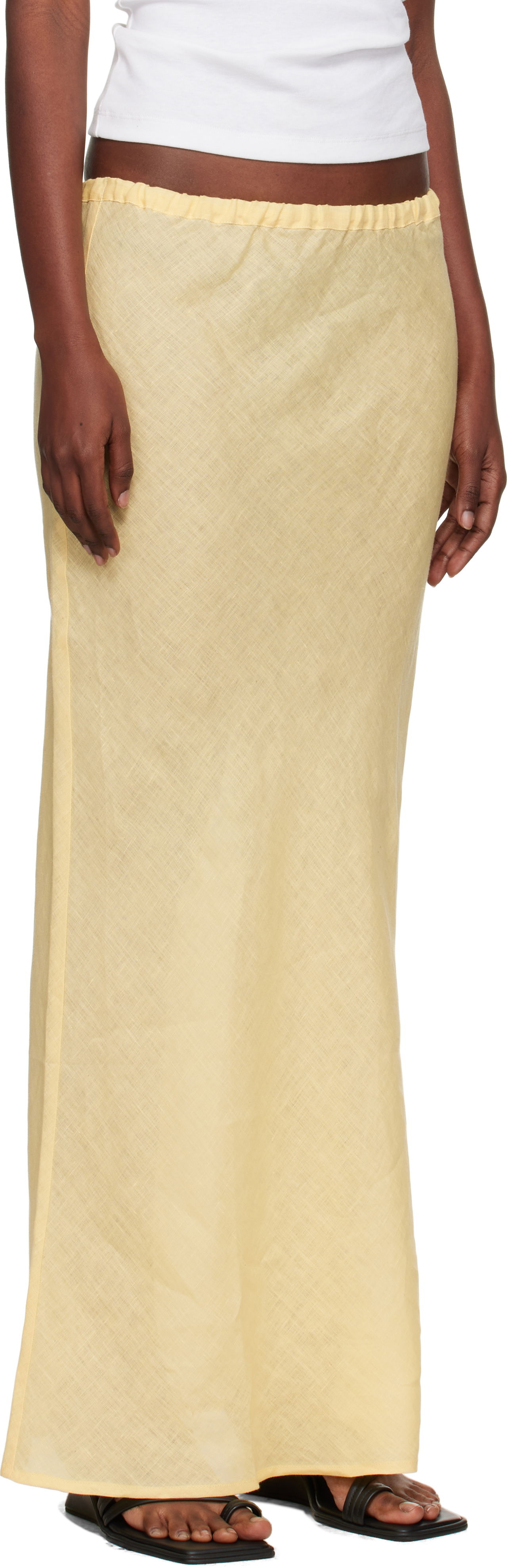 Пола Baserange Baserange Dydine Maxi Skirt Жълто | SSDY-FL-AU25, 1