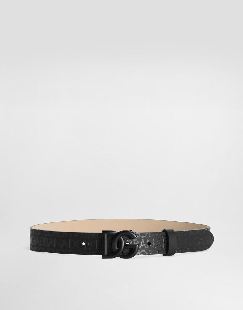 Колани Dolce & Gabbana Dolce & Gabbana Calfskin DG Logo Belt Черно | EC0083AI66880999