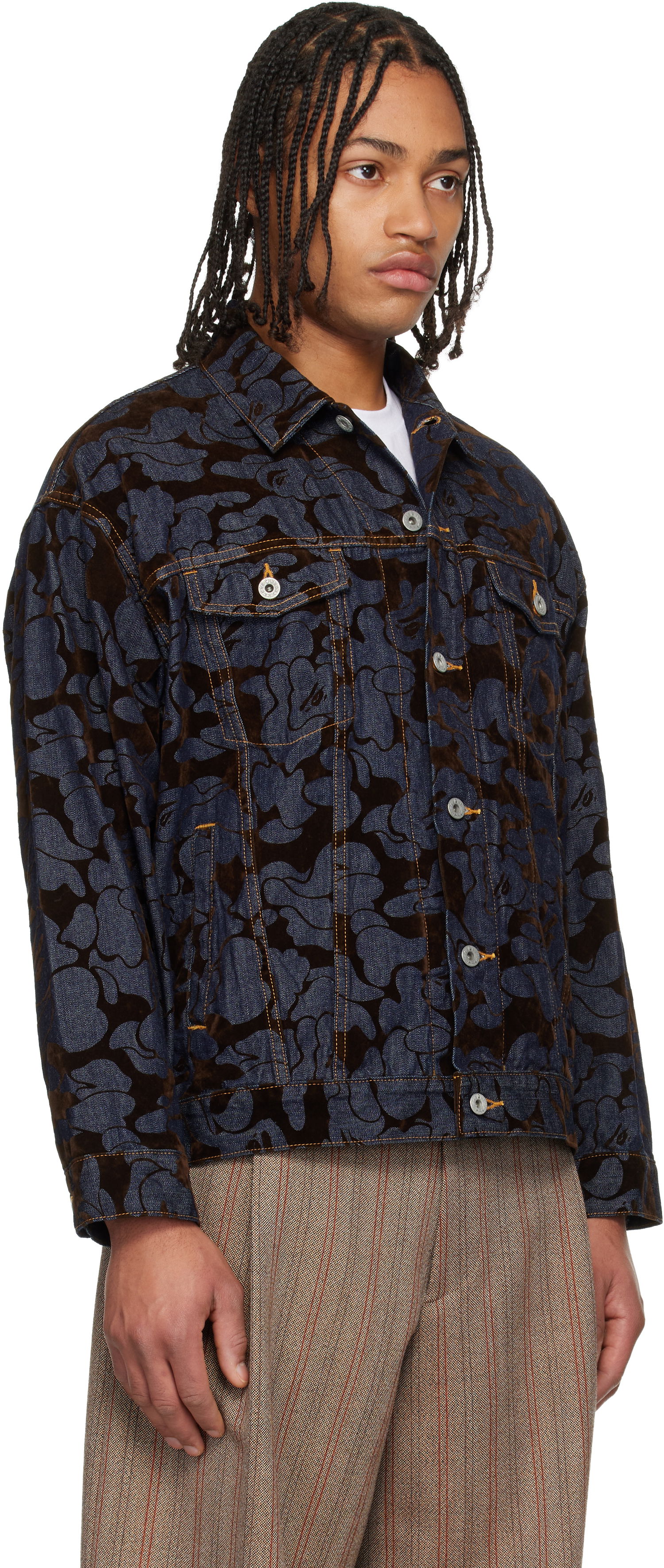 Яке BAPE Camo Flocked Denim Jacket Многоцветен | 001LJL801001M, 1