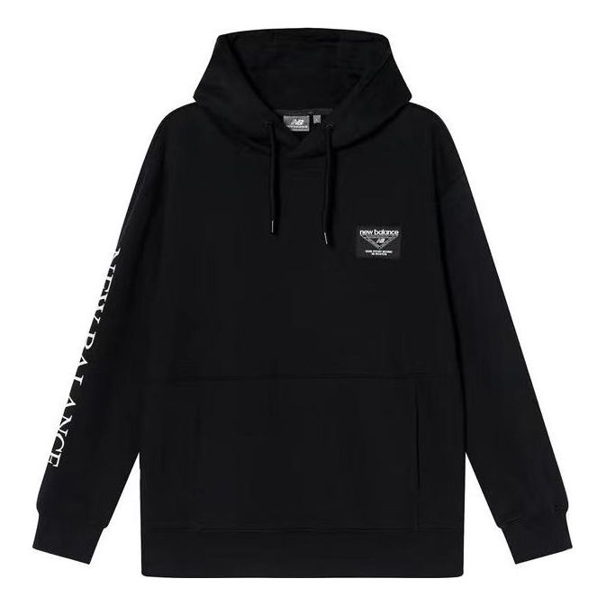 Суитчър New Balance Print Casual Hoodie Черно | NC943021-BK