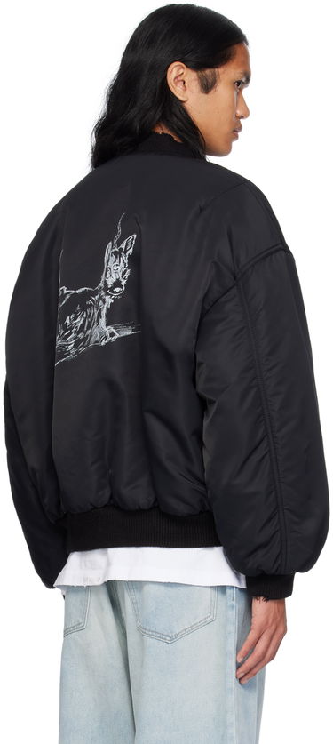 Яке бомбър We11done We11done Destroyed Bomber Jacket Черно | WD-JP2-24-088-U-BK, 2