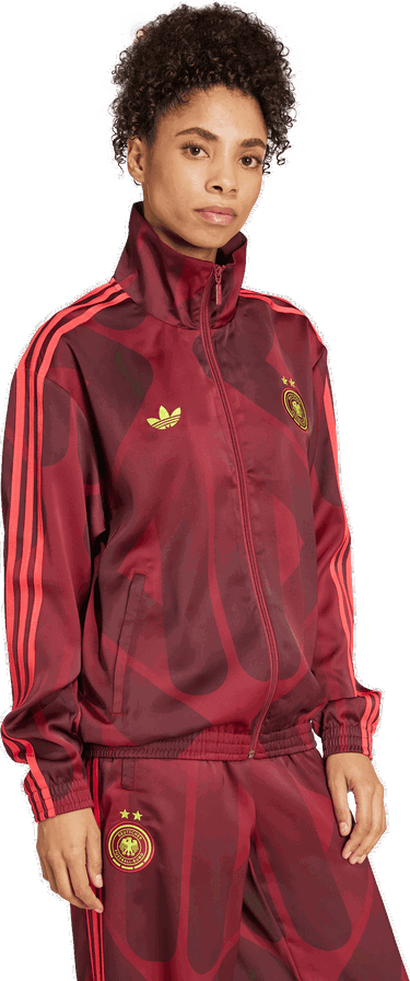 Яке adidas Performance Germany Track Jacket Червено | JJ0351, 3