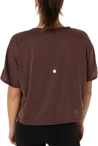 Съкратен топ Asics Asics Nagino Run Adjustable Short Sleeve T-Shirt Кафяво | 2012d140-201, 1