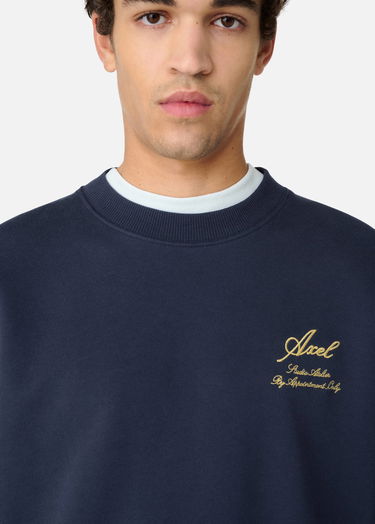 Суитчър AXEL ARIGATO Navy Blue Embroidered Sweatshirt Синьо | A3000002, 5