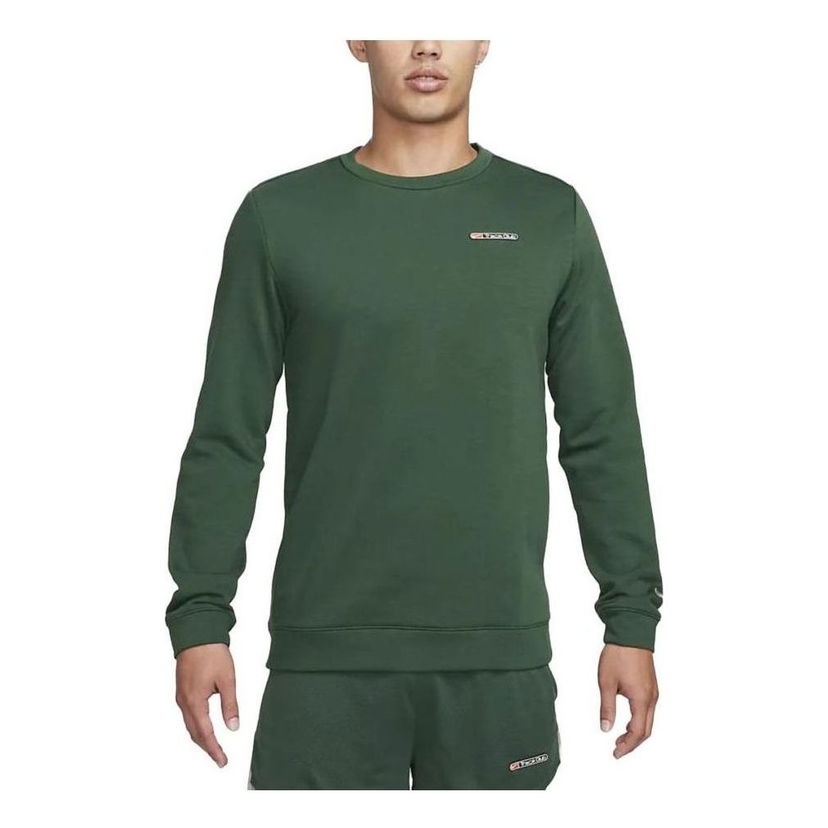 Пуловер Nike Track Club Fleece Crew Neck Sweatshirt Зелено | FB5510-323