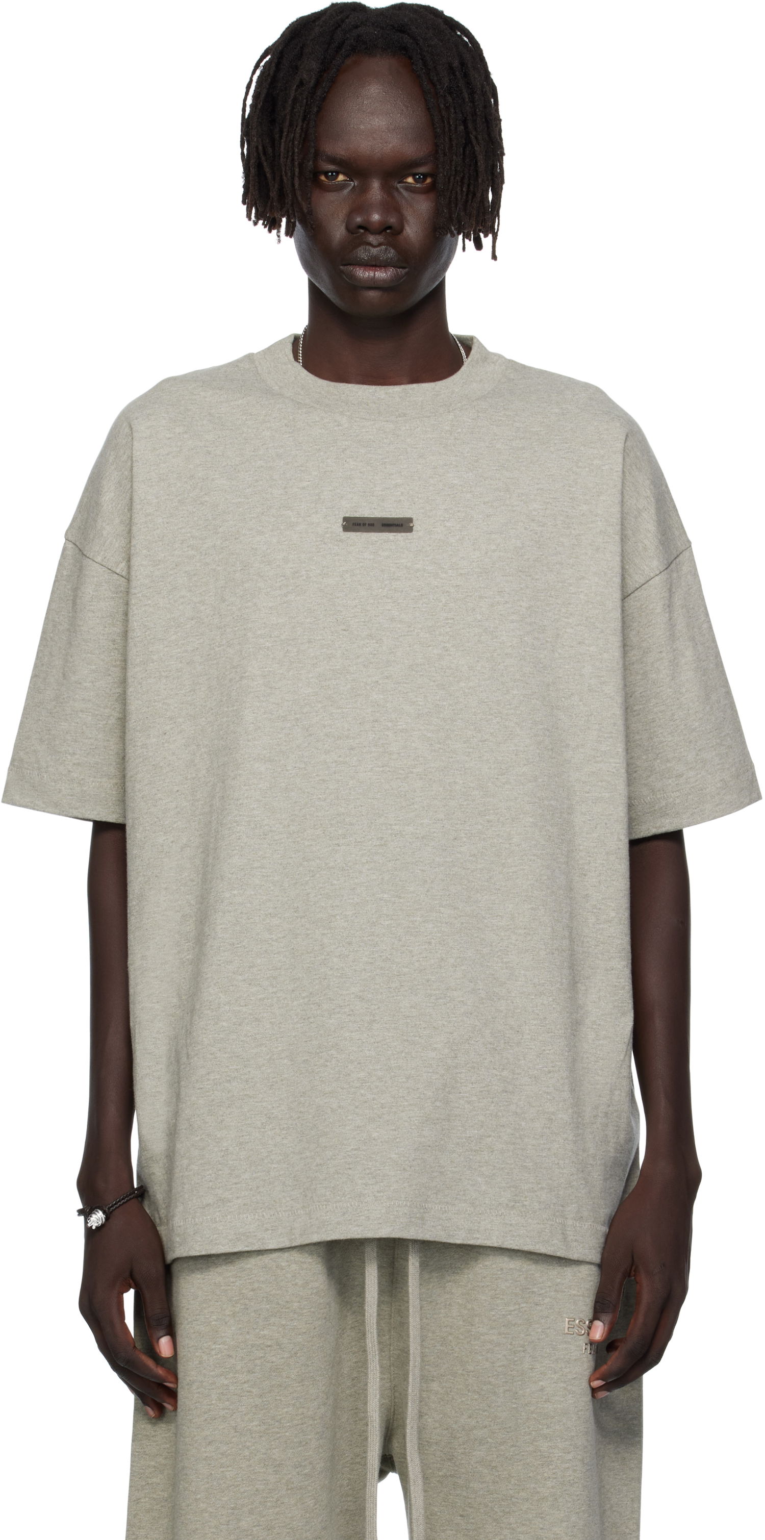 Тениска Fear of God Fear of God ESSENTIALS Classic Fit T-shirt Сиво | 125SP254195F, 0