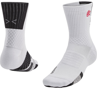 Чорапи Under Armour ArmourDry Playmaker Mid-Crew Socks Бяло | 1376231-015, 0