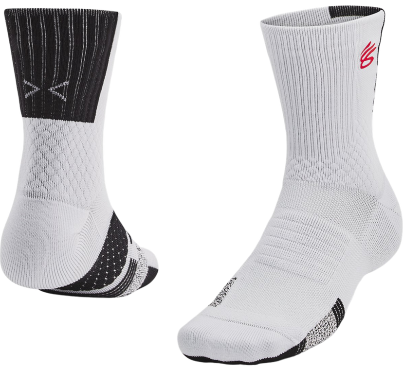 Чорапи Under Armour ArmourDry Playmaker Mid-Crew Socks Бяло | 1376231-015