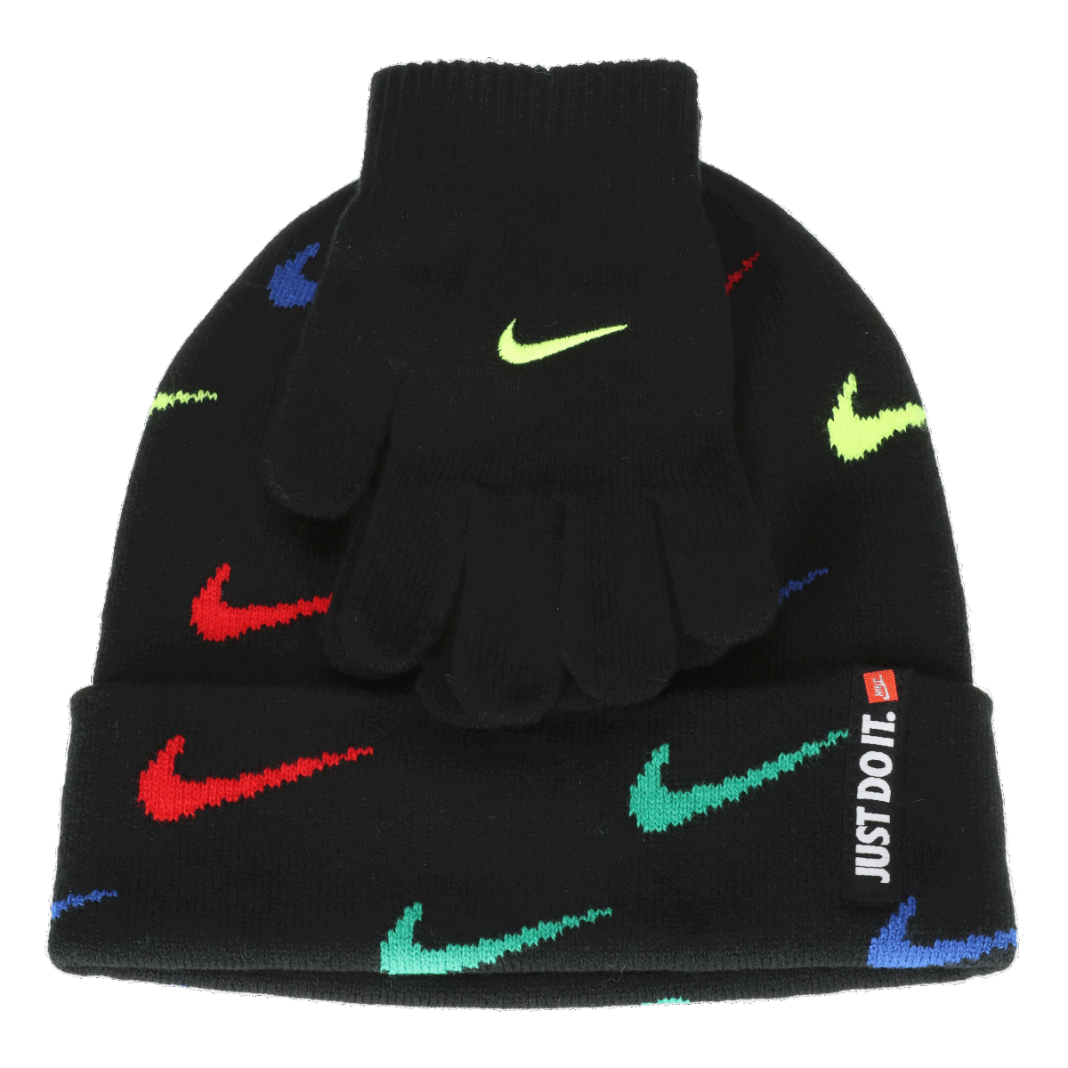 Шапка Nike Nike Swoosh Repeat Beanie and Gloves Set Черно | 9A2988-K90, 0