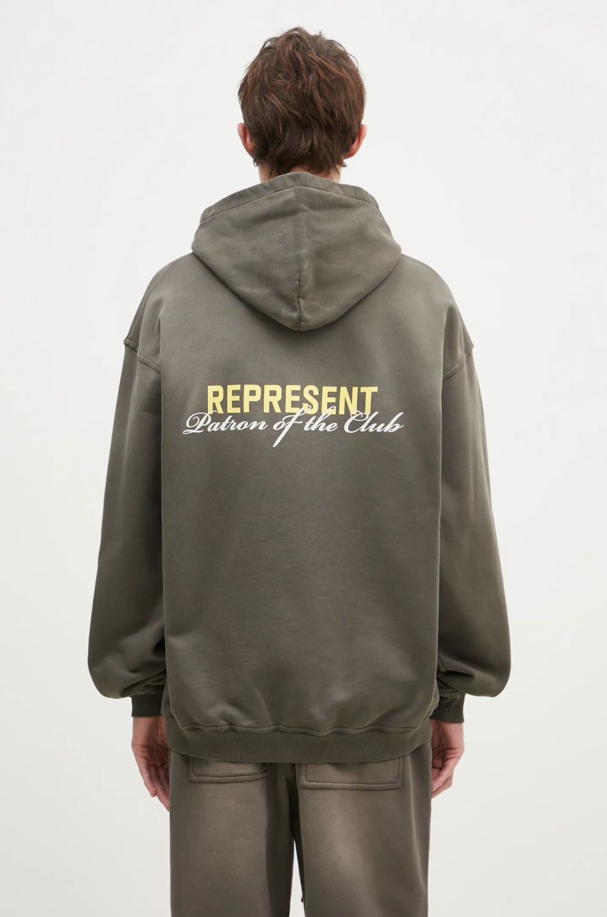 Суитчър Represent Clo Represent Patron Of The Club Hoodie Зелено | MLM4270.16, 0