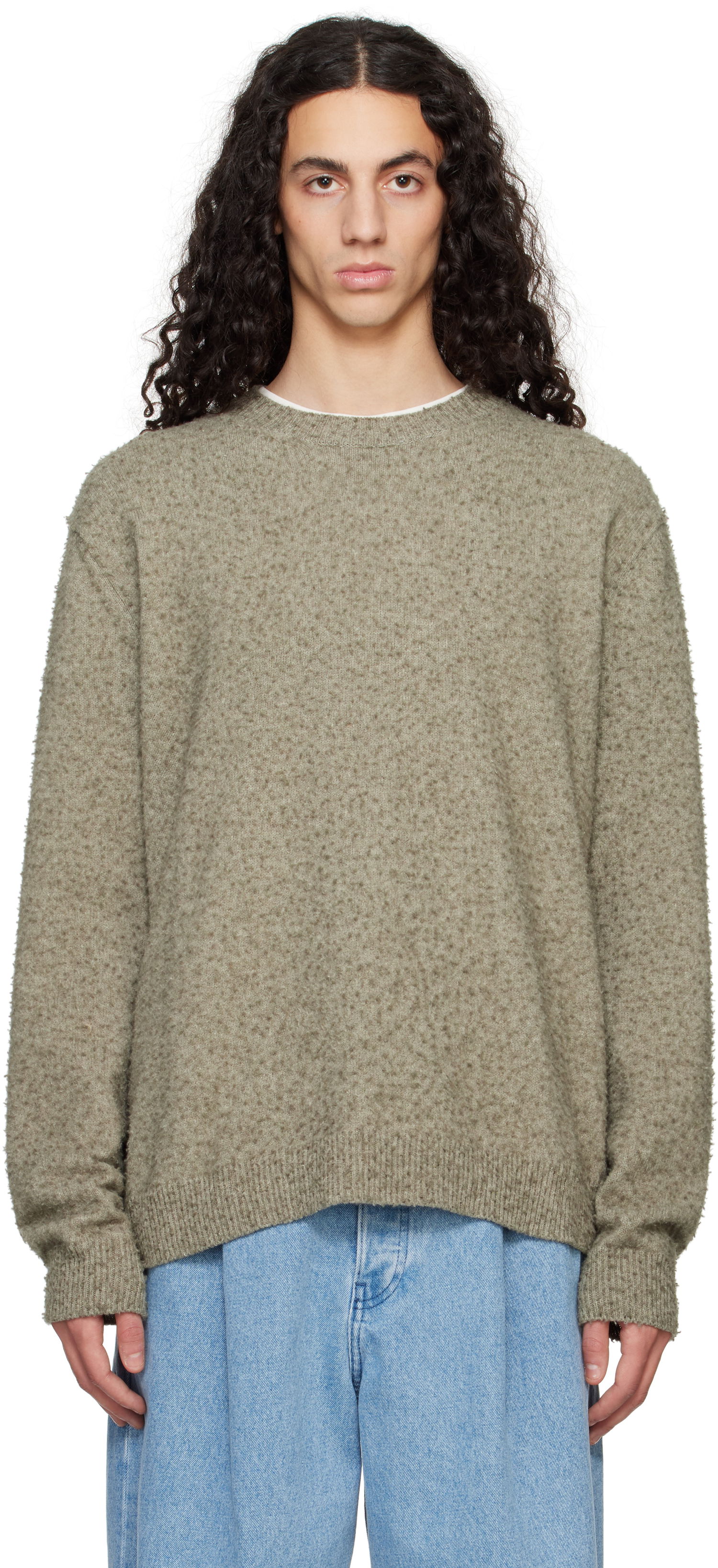 Пуловер Maison Margiela Maison Margiela Pilling Sweater Зелено | S50HL0033 M13108, 0