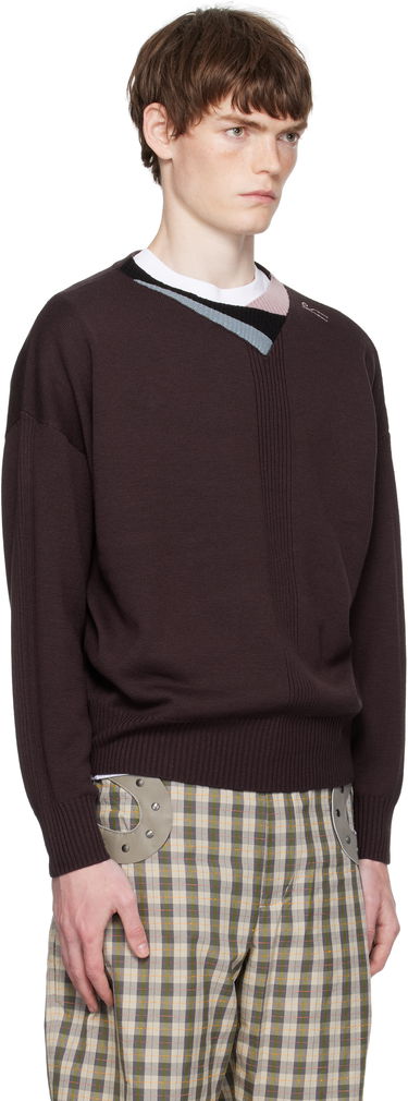 Пуловер KIKO KOSTADINOV Kiko Kostadinov Vig Multi Collar Sweater Кафяво | KKAW25KN04-97, 1
