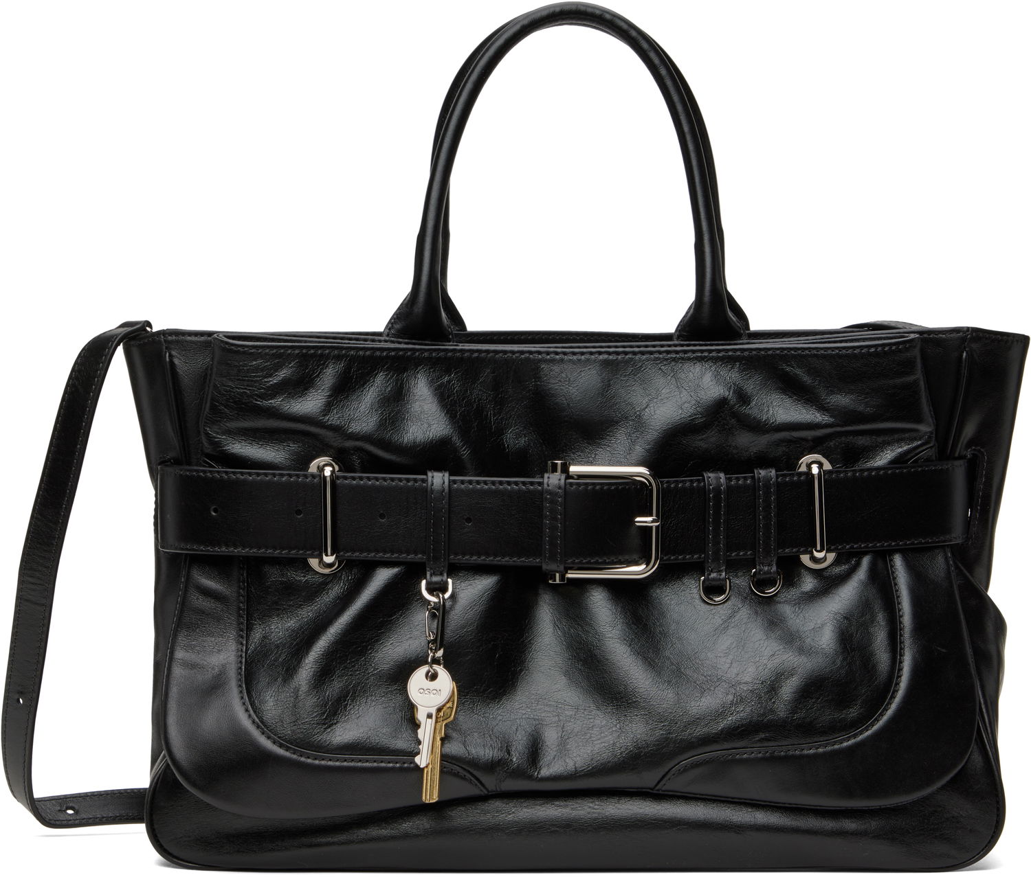 Голяма пазарска чанта OSOI OSOI Brocle Leather Tote Bag Черно | 25SSB05008249, 0