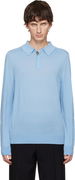 Merino Wool Knitted Long-Sleeve Polo
