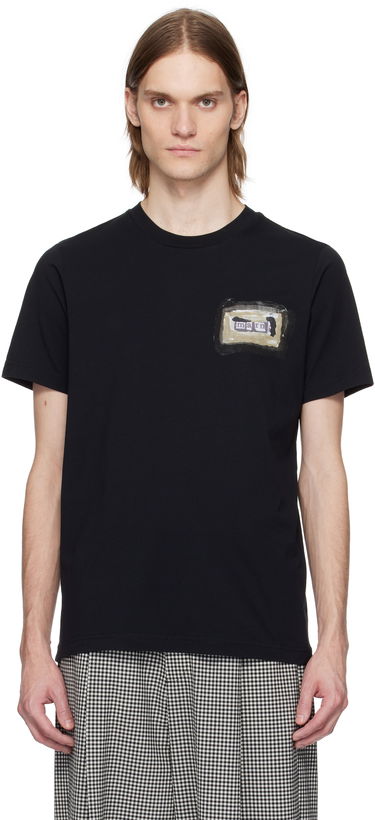 Тениска Marni Marni Collage Print Cotton T-Shirt Черно | HUMU0198BP USCX92, 0