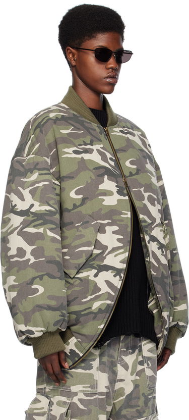 Яке бомбър We11done We11done Camouflage Bomber Jacket Зелено | WD-JP0-24-049-M-BG, 1