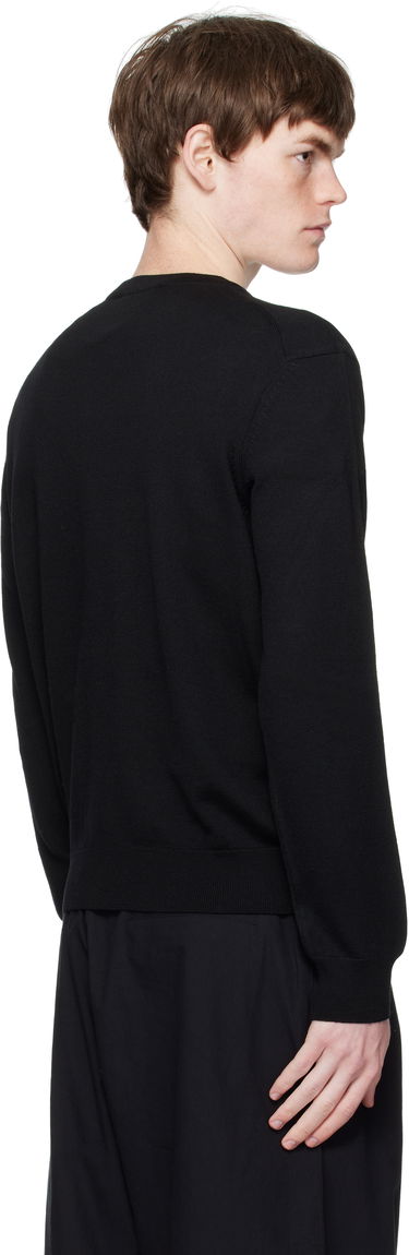 Пуловер MAISON KITSUNÉ Maison Kitsuné Fox Head Patch Regular Fit Sweater Черно | PM00801KT1181, 2