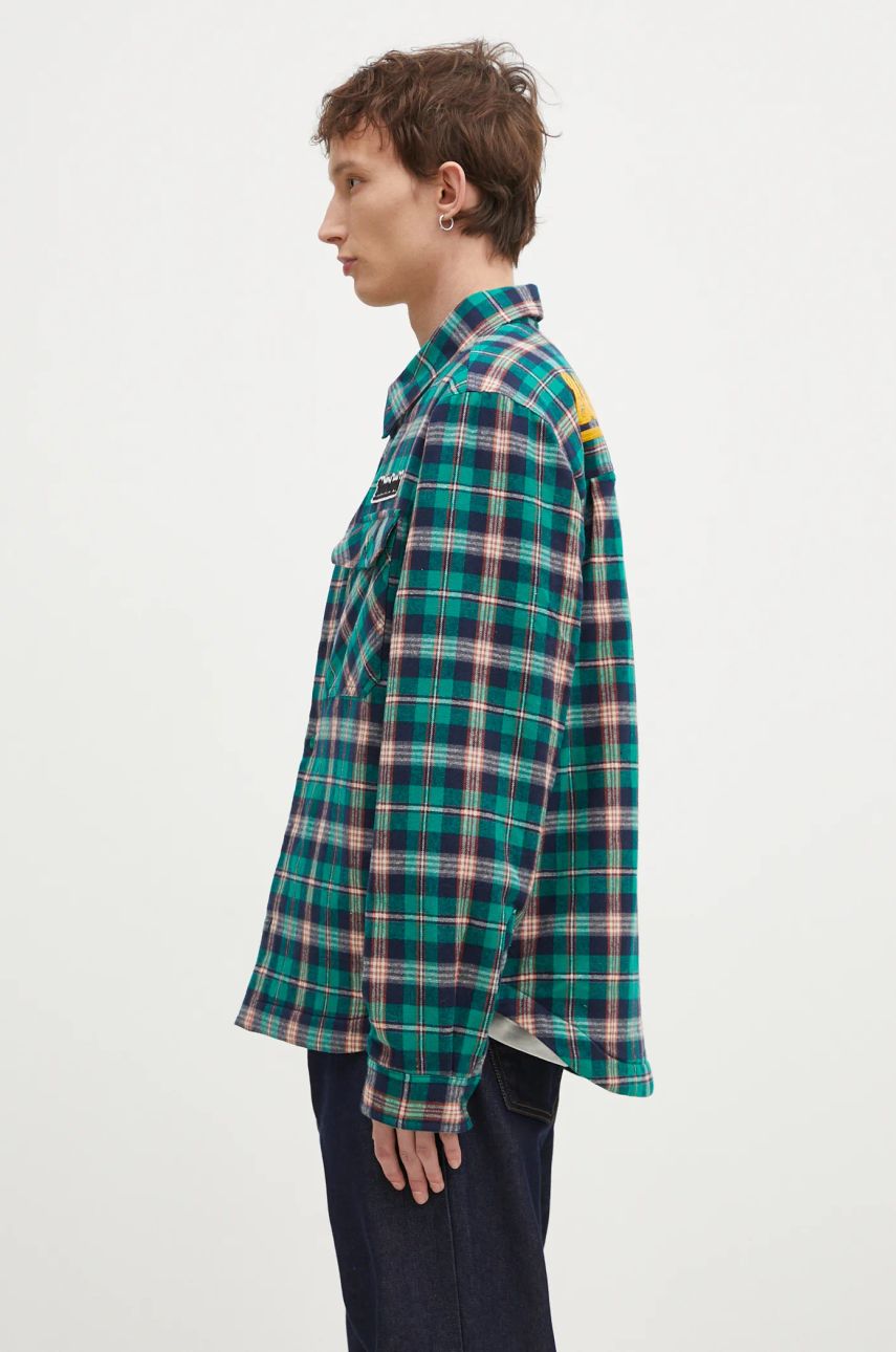 Риза BILLIONAIRE BOYS CLUB Billionaire Boys Club Padded Check Overshirt Зелено | B24430, 1