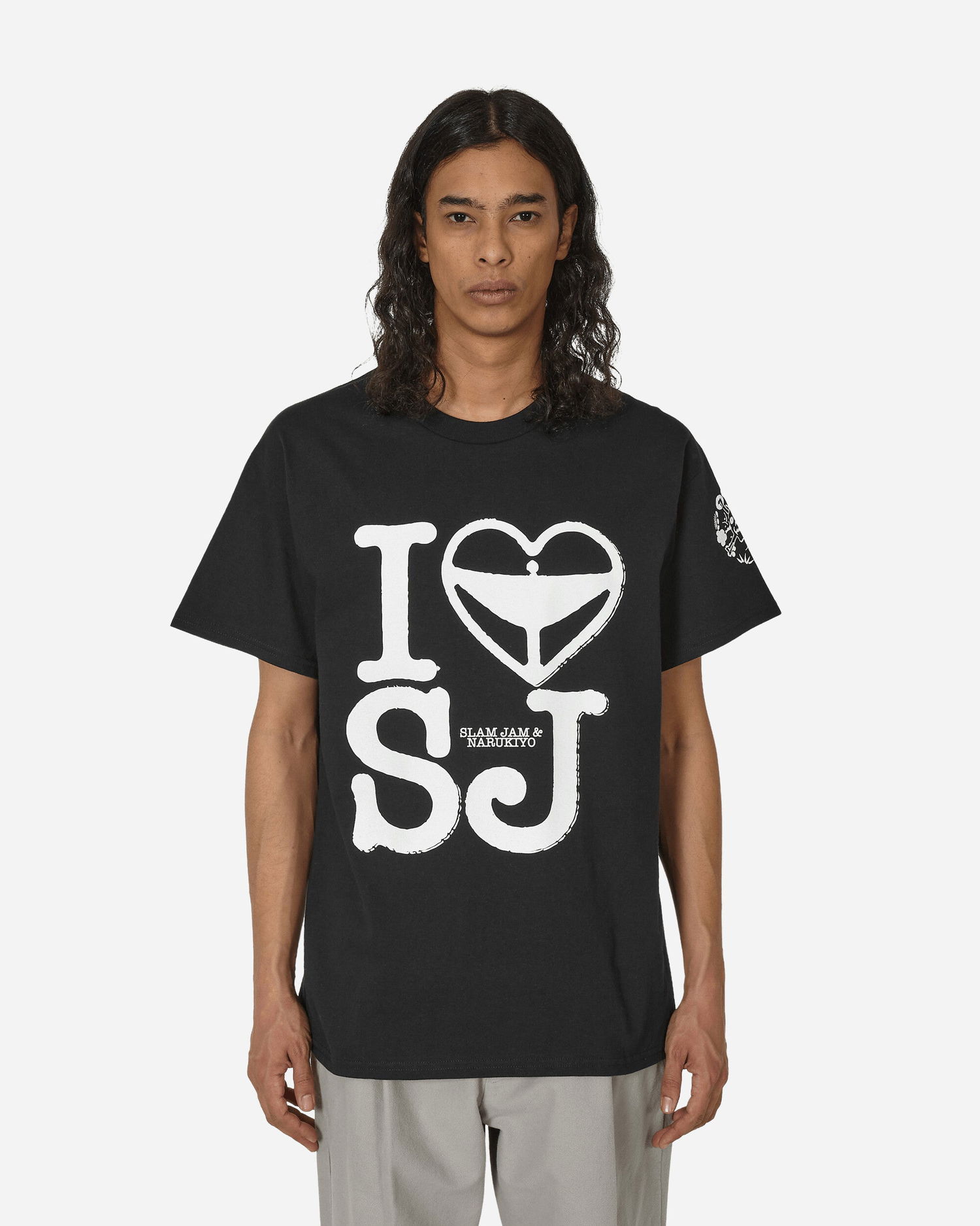 Тениска Slam Jam Graphic Print Cotton T-Shirt Черно | NKSJANNIVTEE 001, 1