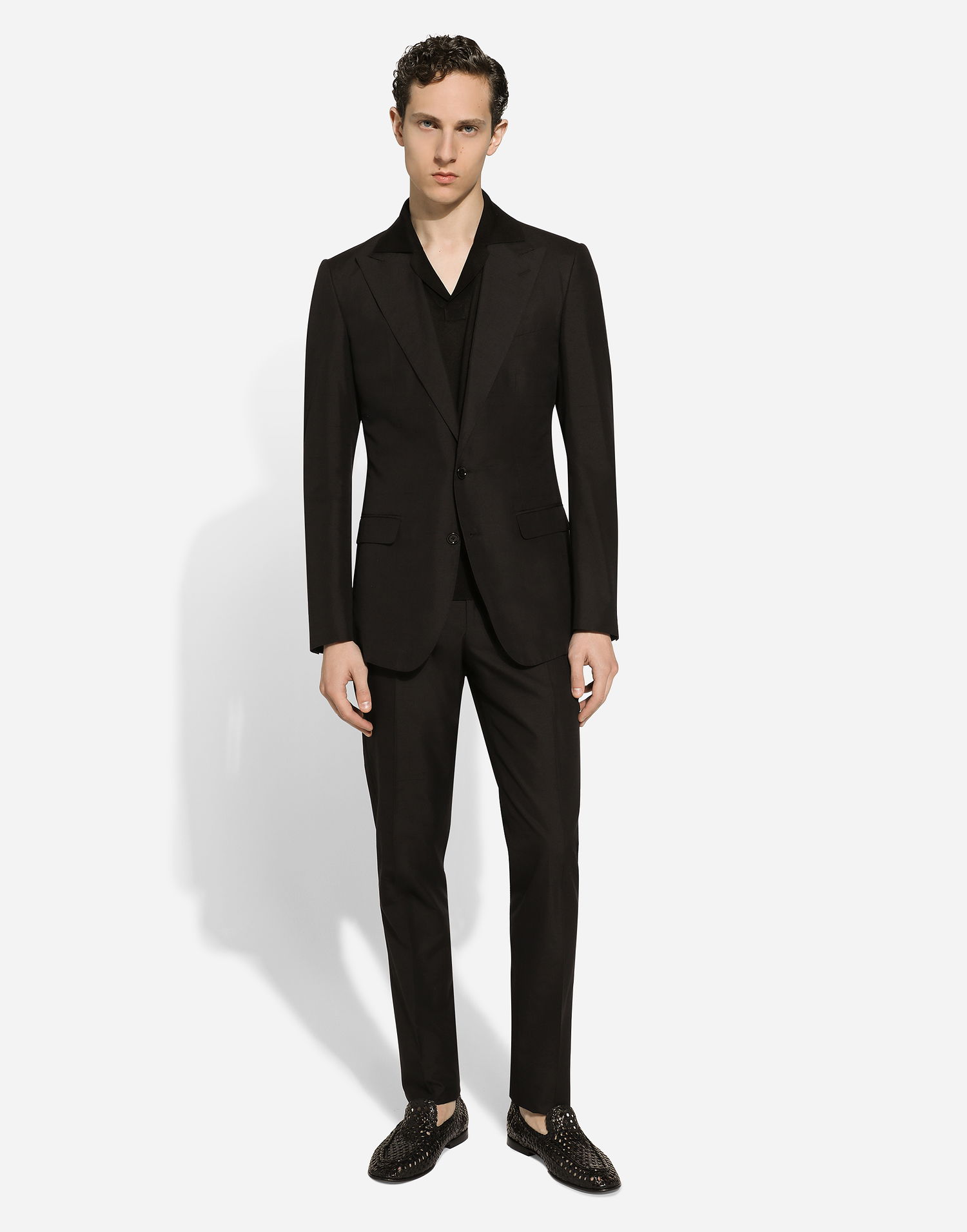 Комплект Dolce & Gabbana Dolce & Gabbana Single-Breasted Taormina-Fit Suit 58 Черно | GKAHMTFUTBTN0000, 1