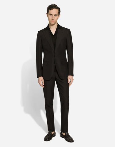 Комплект Dolce & Gabbana Dolce & Gabbana Single-Breasted Taormina-Fit Suit 58 Черно | GKAHMTFUTBTN0000, 1